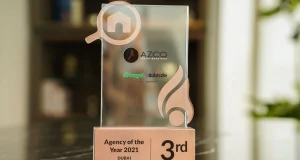 3rd Agency of the Year Award by Bayut and Dubizzle to AZCO Real Estate