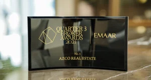 5th Broker Award by Emaar to AZCO Real Estate